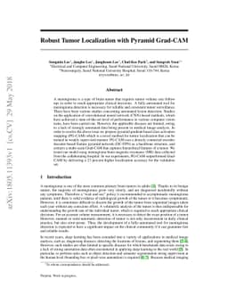 Robust Tumor Localization with Pyramid Grad-CAM