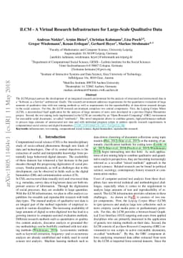 iLCM - A Virtual Research Infrastructure for Large-Scale Qualitative
  Data