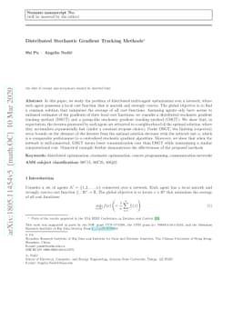 Distributed Stochastic Gradient Tracking Methods