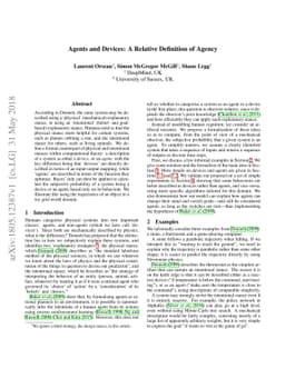 Agents and Devices: A Relative Definition of Agency