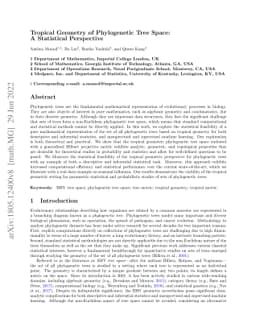 Tropical Geometry of Phylogenetic Tree Space: A Statistical Perspective