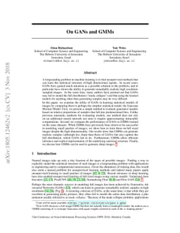On GANs and GMMs