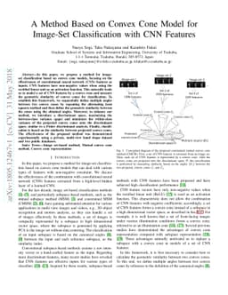 A Method Based on Convex Cone Model for Image-Set Classification with
  CNN Features