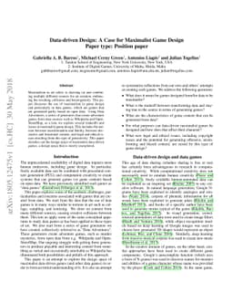 Data-driven Design: A Case for Maximalist Game Design