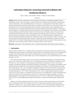 Cyberattack Detection using Deep Generative Models with Variational
  Inference