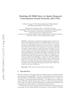Modeling 4D fMRI Data via Spatio-Temporal Convolutional Neural Networks
  (ST-CNN)
