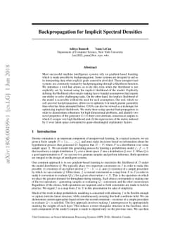 Backpropagation for Implicit Spectral Densities