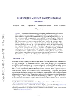 Generalized modes in Bayesian inverse problems