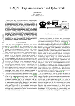 DAQN: Deep Auto-encoder and Q-Network