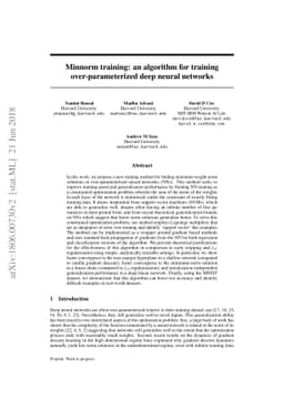 Minnorm training: an algorithm for training over-parameterized deep
  neural networks