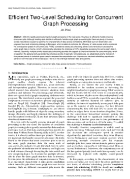 Efficient Two-Level Scheduling for Concurrent Graph Processing