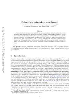 Echo state networks are universal
