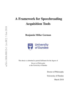 A Framework for Speechreading Acquisition Tools
