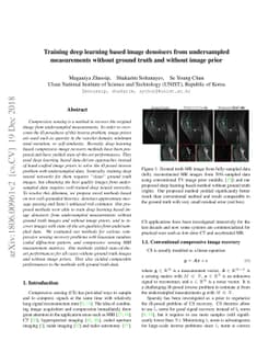 Training deep learning based image denoisers from undersampled
  measurements without ground truth and without image prior