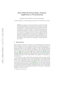 Deep Multi-Structural Shape Analysis: Application to Neuroanatomy