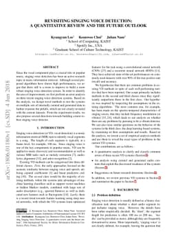 Revisiting Singing Voice Detection: a Quantitative Review and the Future
  Outlook