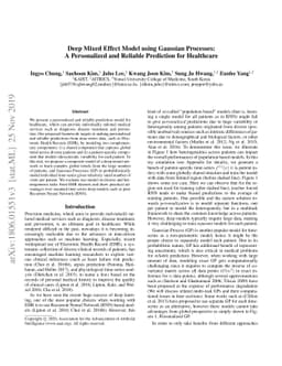 Deep Mixed Effect Model using Gaussian Processes: A Personalized and
  Reliable Prediction for Healthcare