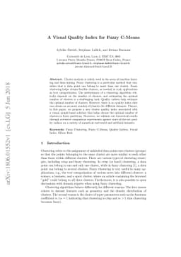 A Visual Quality Index for Fuzzy C-Means