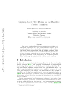 Gradient-based Filter Design for the Dual-tree Wavelet Transform