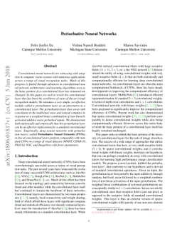 Perturbative Neural Networks