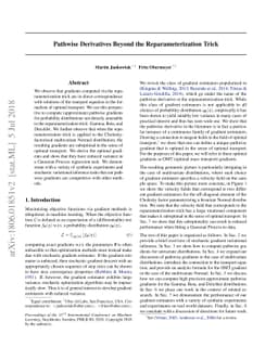 Pathwise Derivatives Beyond the Reparameterization Trick