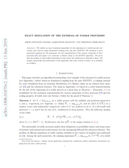 Exact Simulation of the Extrema of Stable Processes