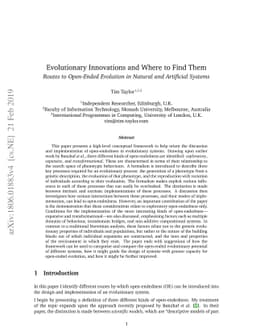 Evolutionary Innovations and Where to Find Them: Routes to Open-Ended
  Evolution in Natural and Artificial Systems