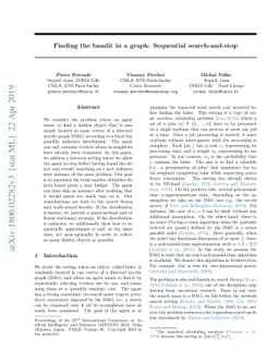Finding the bandit in a graph: Sequential search-and-stop