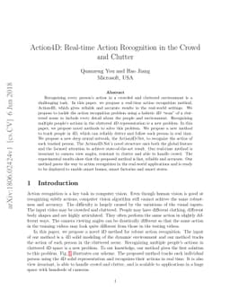 Action4D: Real-time Action Recognition in the Crowd and Clutter