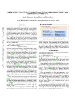 Super-Resolution using Convolutional Neural Networks without Any
  Checkerboard Artifacts