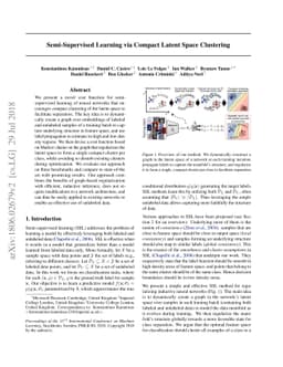 Semi-Supervised Learning via Compact Latent Space Clustering
