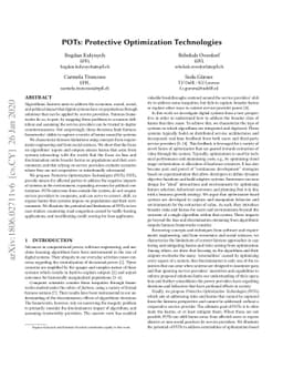 POTs: Protective Optimization Technologies