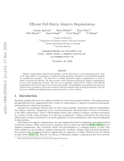 Efficient Full-Matrix Adaptive Regularization