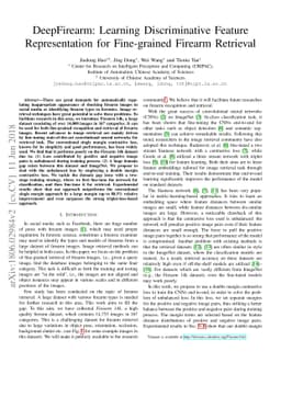 DeepFirearm: Learning Discriminative Feature Representation for
  Fine-grained Firearm Retrieval