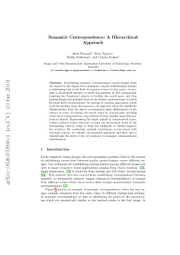 Semantic Correspondence: A Hierarchical Approach