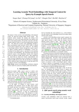 Learning Acoustic Word Embeddings with Temporal Context for
  Query-by-Example Speech Search