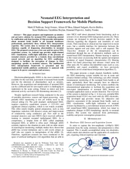 Neonatal EEG Interpretation and Decision Support Framework for Mobile
  Platforms