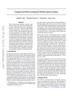 Unsupervised Meta-Learning for Reinforcement Learning