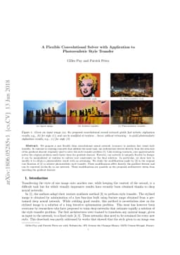 A Flexible Convolutional Solver with Application to Photorealistic Style
  Transfer