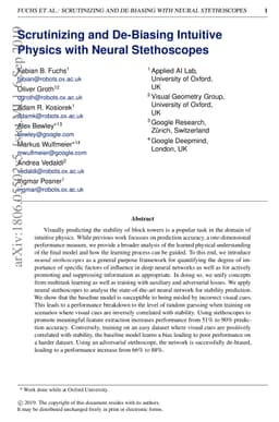 Scrutinizing and De-Biasing Intuitive Physics with Neural Stethoscopes