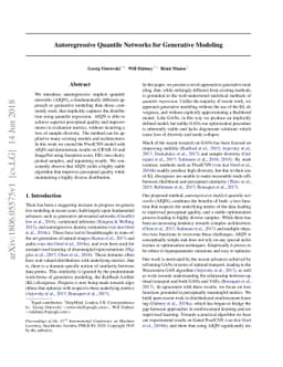 Autoregressive Quantile Networks for Generative Modeling