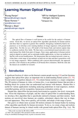 Learning Human Optical Flow