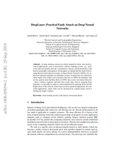 DeepLaser: Practical Fault Attack on Deep Neural Networks