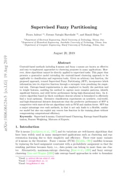 Supervised Fuzzy Partitioning