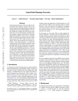 Gated Path Planning Networks