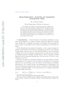 High-frequency analysis of parabolic stochastic PDEs
