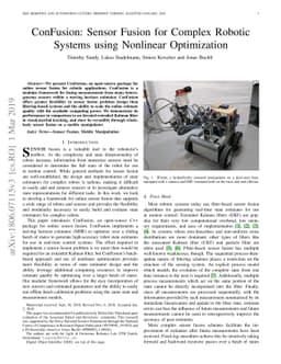 ConFusion: Sensor Fusion for Complex Robotic Systems using Nonlinear
  Optimization