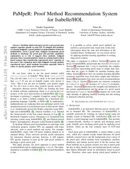 PaMpeR: Proof Method Recommendation System for Isabelle/HOL