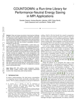 COUNTDOWN: a Run-time Library for Performance-Neutral Energy Saving in
  MPI Applications
