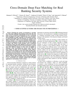 Cross-Domain Deep Face Matching for Real Banking Security Systems